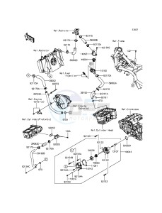 NINJA_300 EX300AFFA XX (EU ME A(FRICA) drawing Water Pipe(-EX300AEA39567)