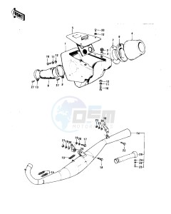 F11 M 250 drawing AIR CLEANER_MUFFLER -- 73 F11M- -