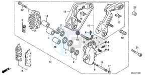 GL18009 Australia - (U) drawing L. FRONT BRAKE CALIPER