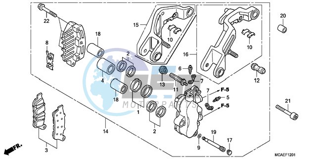 L. FRONT BRAKE CALIPER