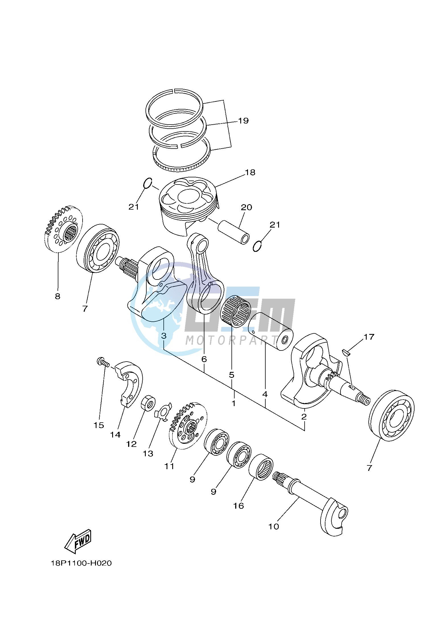 CRANKSHAFT & PISTON