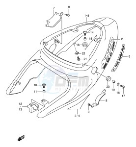 TL1000R (E2) drawing FRAME COVER (MODEL W)