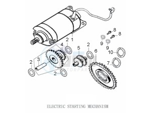 STX 150 drawing Electric starter