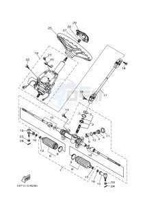 YXM700ES YXM700PSE VIKING EPS SPECIAL EDITION (1XP7) drawing STEERING