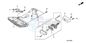 CB1300SA9 France - (F / ABS BCT CMF MME TWO) drawing TAILLIGHT