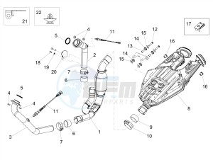 SHIVER 900 ABS (APAC) drawing Exhaust pipe