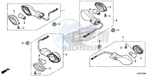 CRF250LD CRF250L UK - (E) drawing WINKER