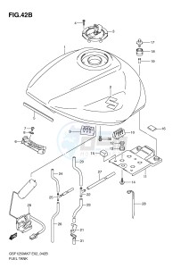 GSF1250 (E2) Bandit drawing FUEL TANK (MODEL L0)