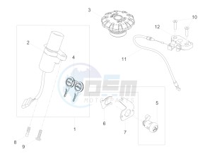 V9 Bobber 850 (APAC) drawing Locks