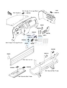 MULE_610_4X4 KAF400AEF EU drawing Labels