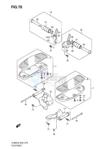 VL800 INTRUDER EU drawing FOOTREST