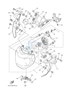 MT09 MT-09 900 MT-09 (B872) drawing HEADLIGHT