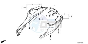 NSA700A9 Australia - (U / MME REF) drawing REAR COWL