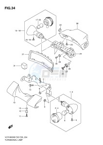 VLR1800 (E3-E28) drawing TURNSIGNAL LAMP