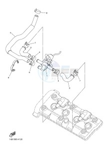 YZF-R1 998 R1 (1KBJ 1KBK) drawing AIR INDUCTION SYSTEM