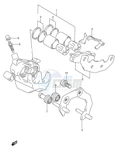 RGV250 (E1) drawing REAR CALIPER