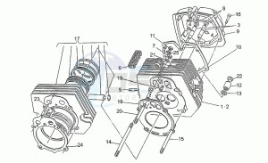 V 50 500 PA PA drawing Cylinder head