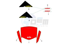 RXV-SXV 450-550 Vdb-Merriman drawing Front body Decals