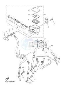 XVS1300A MIDNIGHT STAR (1CS5) drawing FRONT MASTER CYLINDER