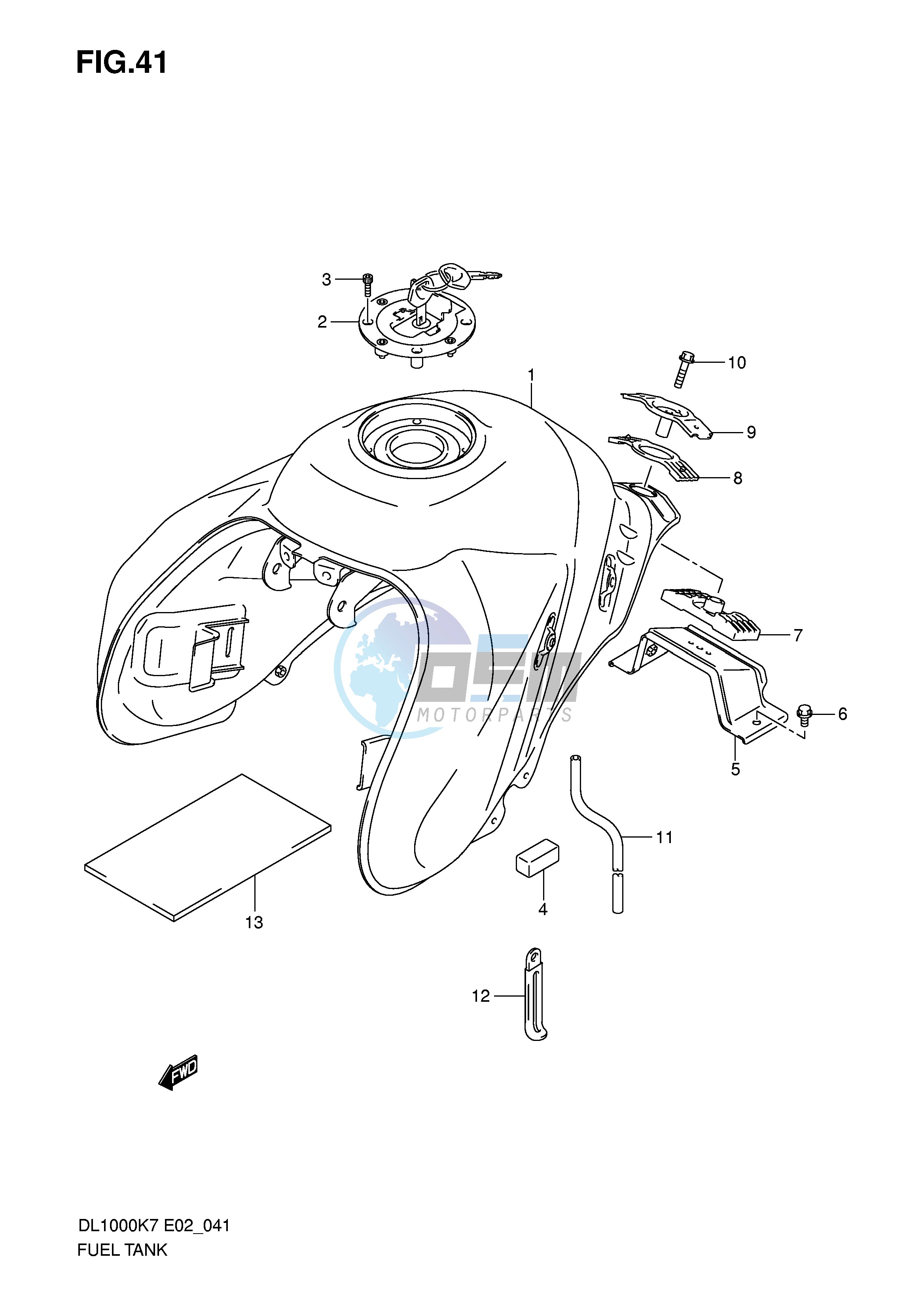 FUEL TANK (MODEL K7 K8)