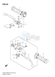 GSX-R1000 (E3-E28) drawing HANDLE LEVER