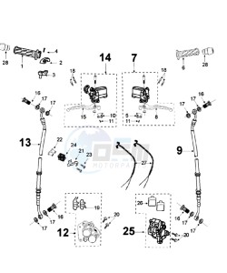 Tweet 125 V drawing BRAKE SYSTEM