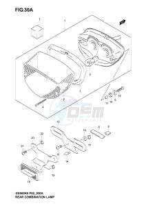 GS500 (P19) drawing REAR COMBINATION LAMP (MODEL K4 K5 K6)