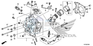 SH125SG SH300A UK - (E) drawing CYLINDER HEAD