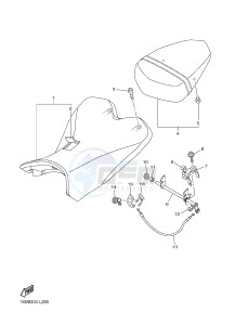 YZF-R1 998 R1 (1KB8 1KB9) drawing SEAT