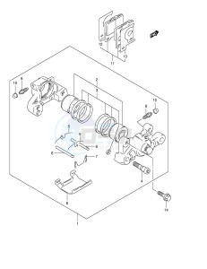 GSF600 (E2) Bandit drawing REAR CALIPER