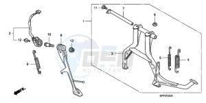 CB1300SA9 UK - (E / ABS BCT MKH MME TWO TY2) drawing STAND