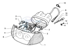 Hexagon 125 LX drawing Front light