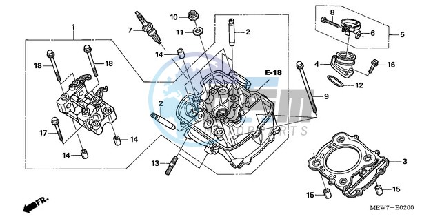 FRONT CYLINDER HEAD