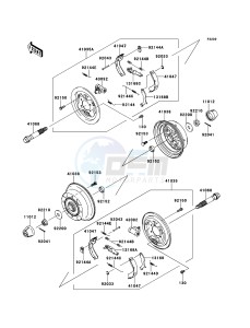 MULE_600 KAF400BFF EU drawing Front Hub