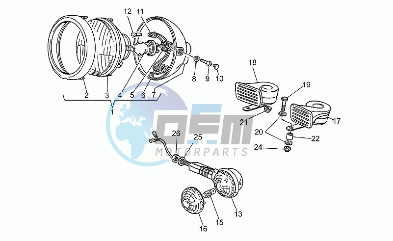 Headlight-horn