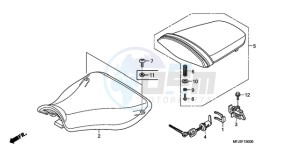 CBR600RRA UK - (E / 3E) drawing SEAT