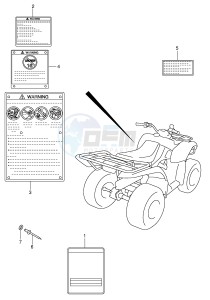 LT-F250 (E3-E28) drawing LABEL (MODEL K2 K3)