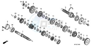 CBR600RRC drawing TRANSMISSION