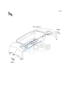 KAF 620 R [MULE 4010 TRANS4X4] (R9F-RAFA) RAF drawing REFLECTORS-- CN- -