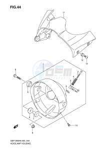 GSF1200 (E2) Bandit drawing HEADLAMP HOUSING (GSF1200 A)