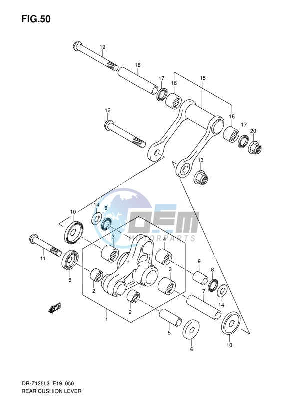 REAR CUSHION LEVER