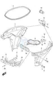 DF 9.9B drawing Side Cover Remote Control