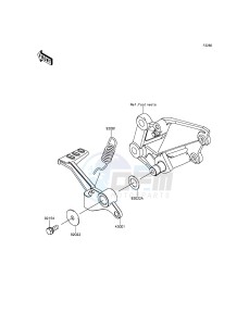 NINJA 300 ABS EX300BGF XX (EU ME A(FRICA) drawing Brake Pedal