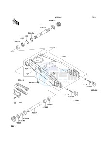 ZX 1200 A [NINJA ZX-12R] (A1) [NINJA ZX-12R] drawing SWINGARM