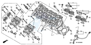 CBR600RA9 Korea - (KO / ABS) drawing CYLINDER HEAD