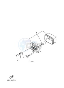 YFM700FWB YFM70KDHK (B6K6) drawing TAILLIGHT