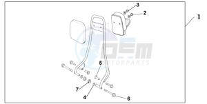 CB250 drawing BACKREST