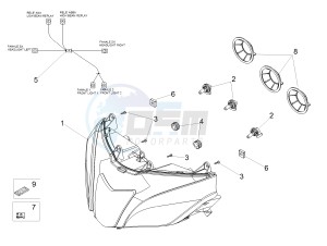 TUONO 1100 V4 RF E4 ABS (APAC) drawing Headlight