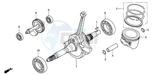 TRX350TE FOURTRAX ES drawing CRANK SHAFT/PISTON