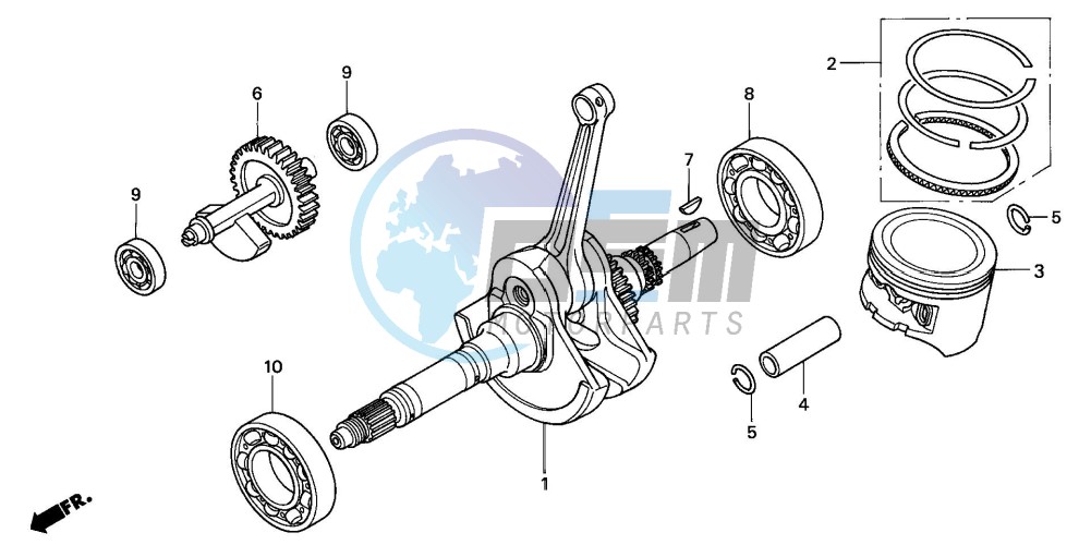 CRANK SHAFT/PISTON